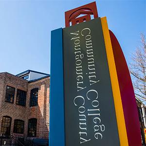 Montgomery County Community College sign